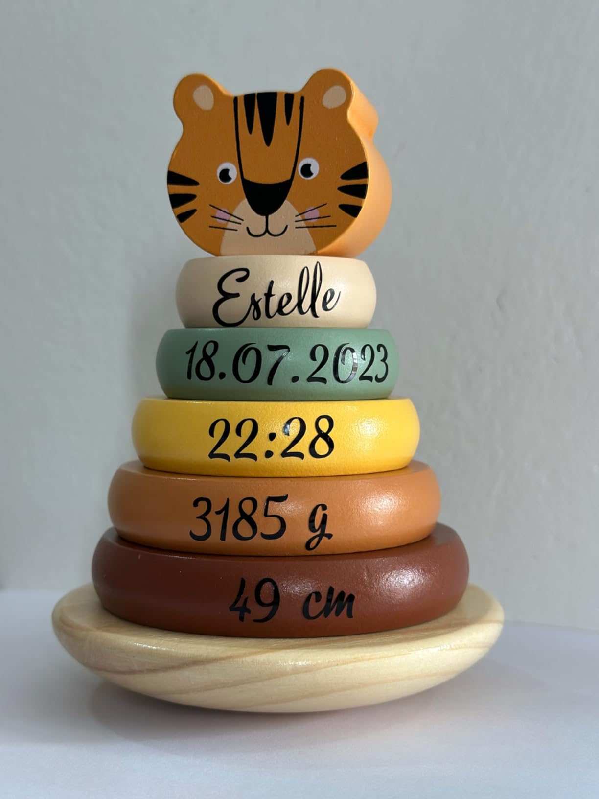 smallfoot Torre Dino 12687 torre impilabile legno 12 mesi