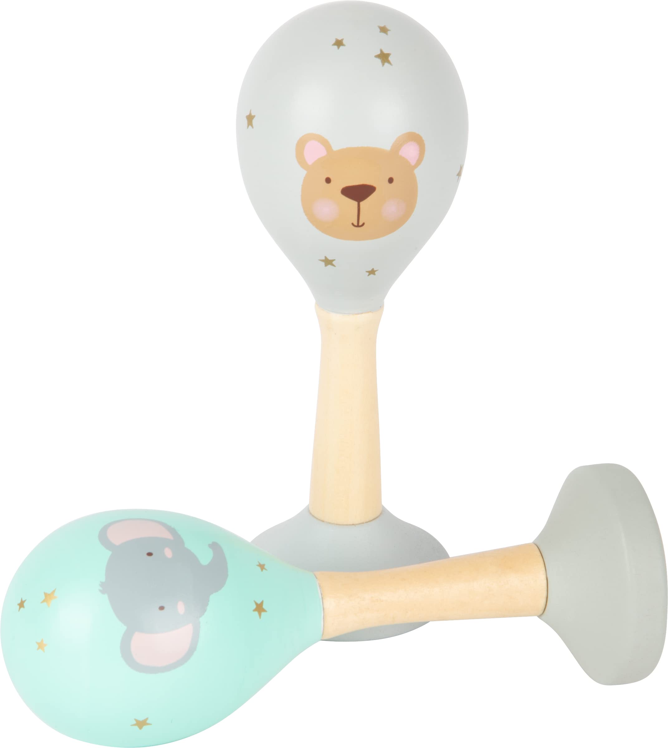 smallfoot Tris Lepre e Volpe Gioco in Legno Multicolore Pastello