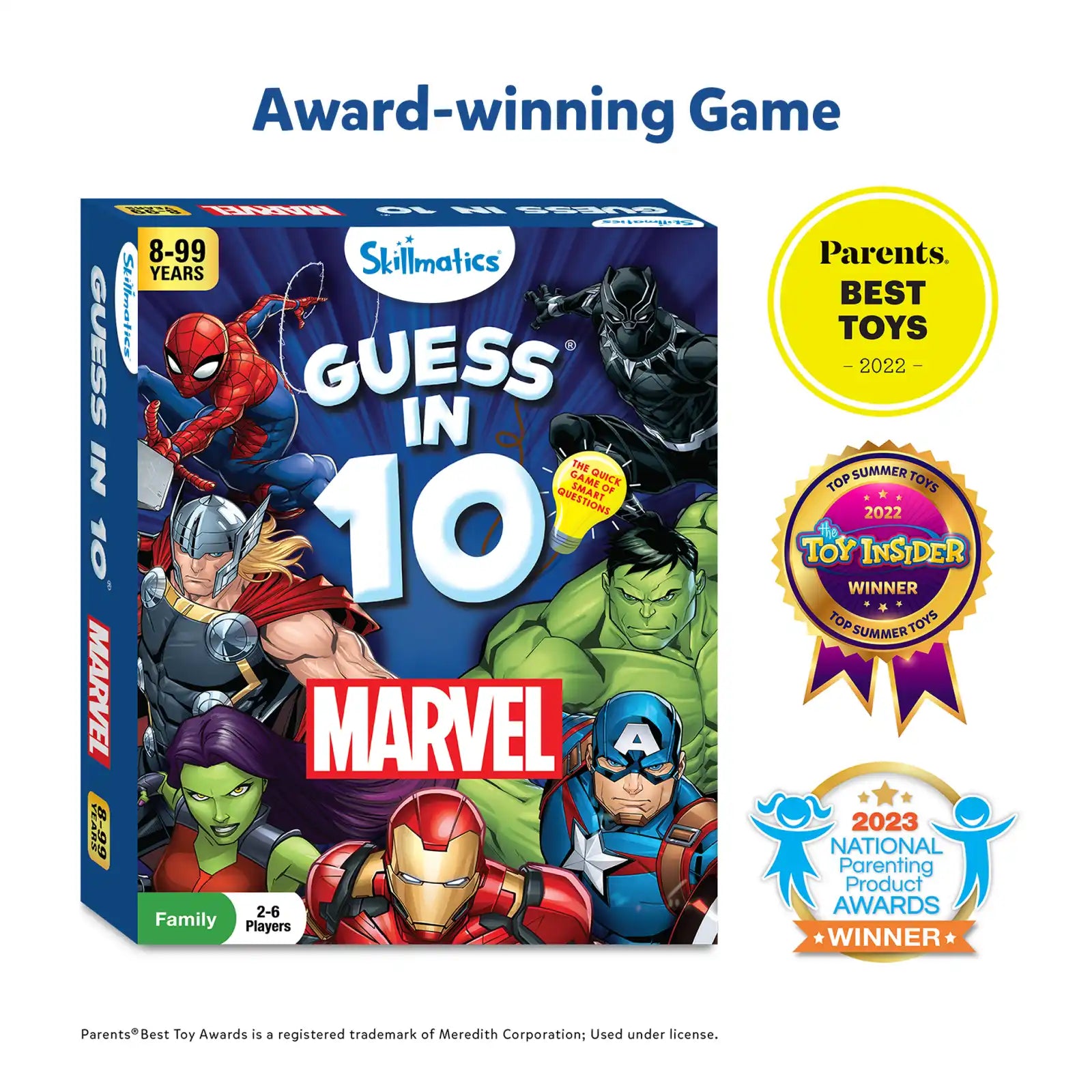 Skillmatics Guess in 10 Marvel gioco carte 8 anni