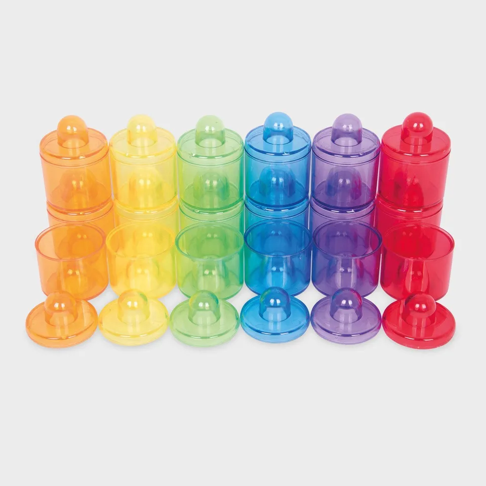 Tickit Translucent Colour Pots vasetti 18 pezzi 6 colori