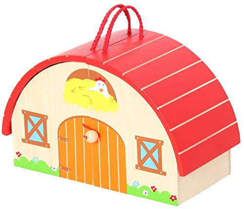 smallfoot 10316 Fattoria trattore legno con rimorchio