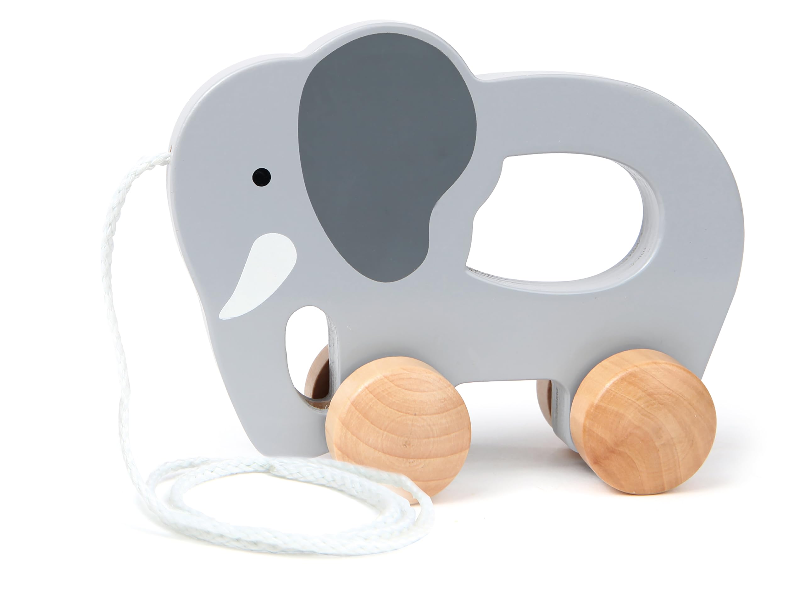 Hape Elefante da Trainare Gioco in Legno con Cordino 12 Mesi
