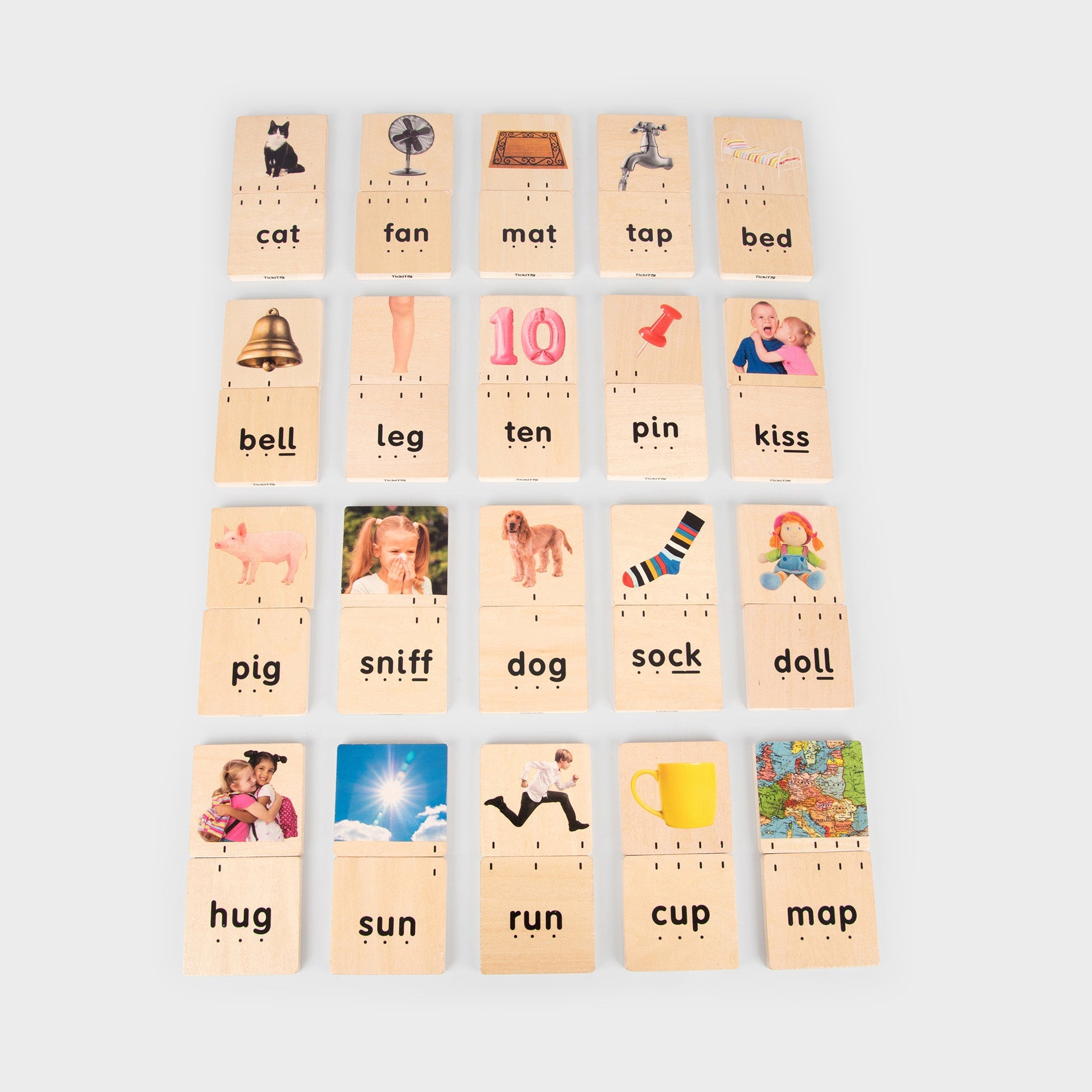 Tickit Holly's Phonics blocchi 40 pezzi legno fonetica