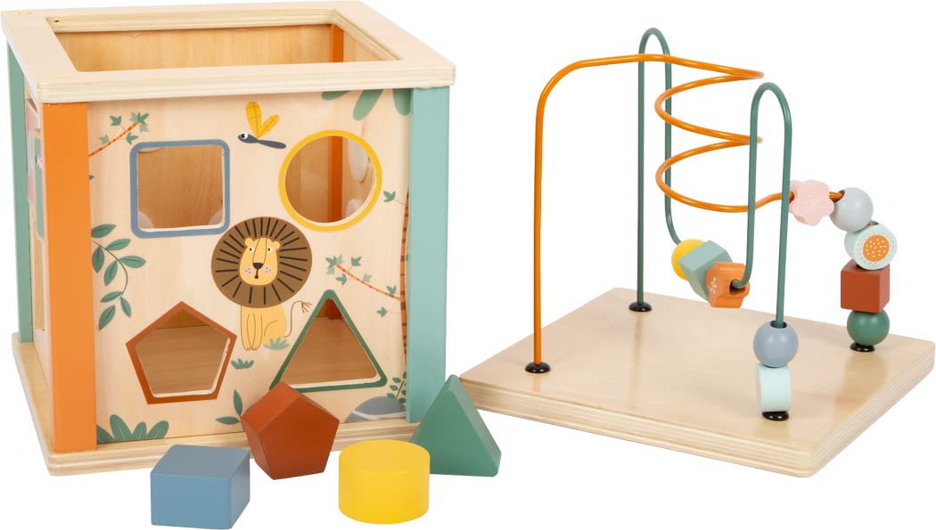 smallfoot Safari 11960 cubo motricità legno da 12 mesi
