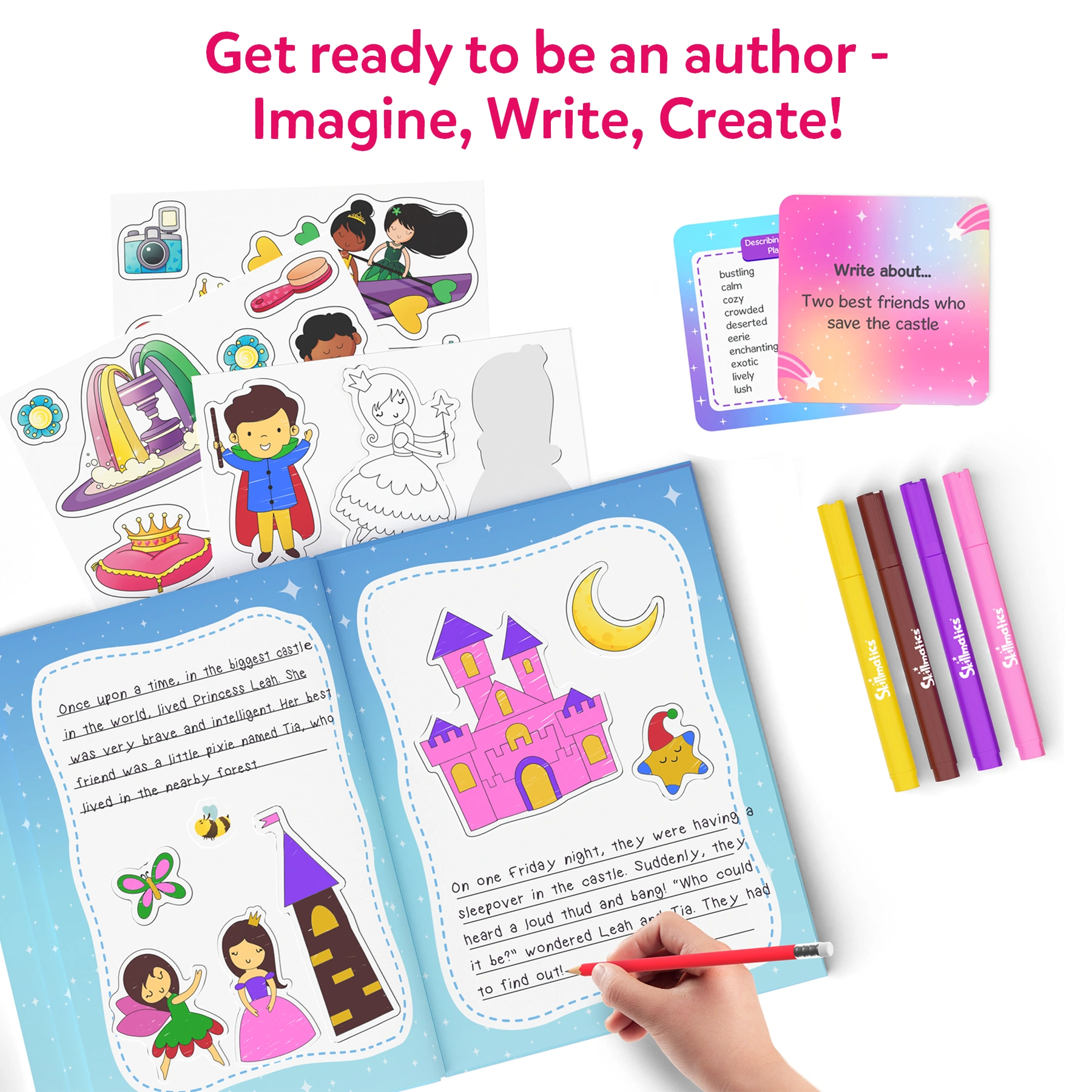 Skillmatics My Storybook Art Kit Unicorns Princesses kit creativo 5-10 anni