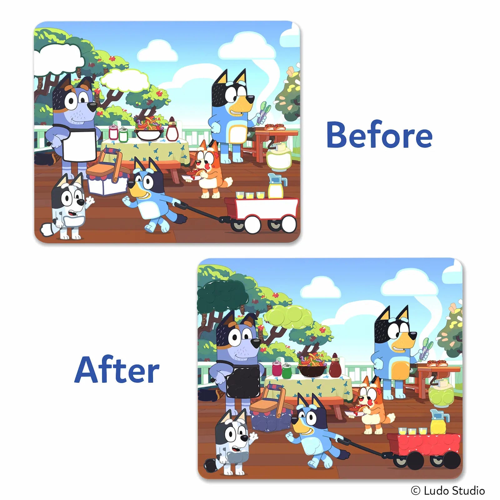 Skillmatics Dot It Bluey kit adesivi 500 sticker