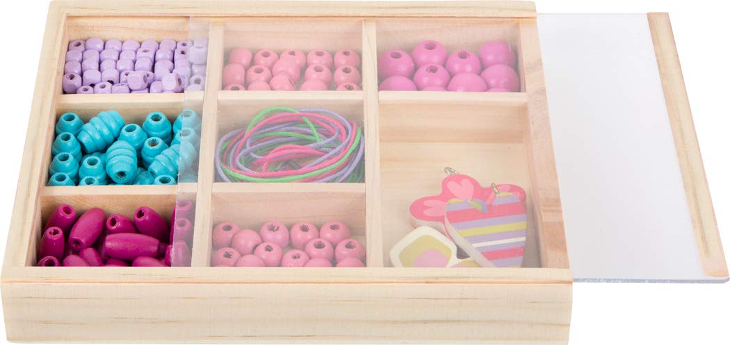 smallfoot 11726 perline da infilare legno multicolore