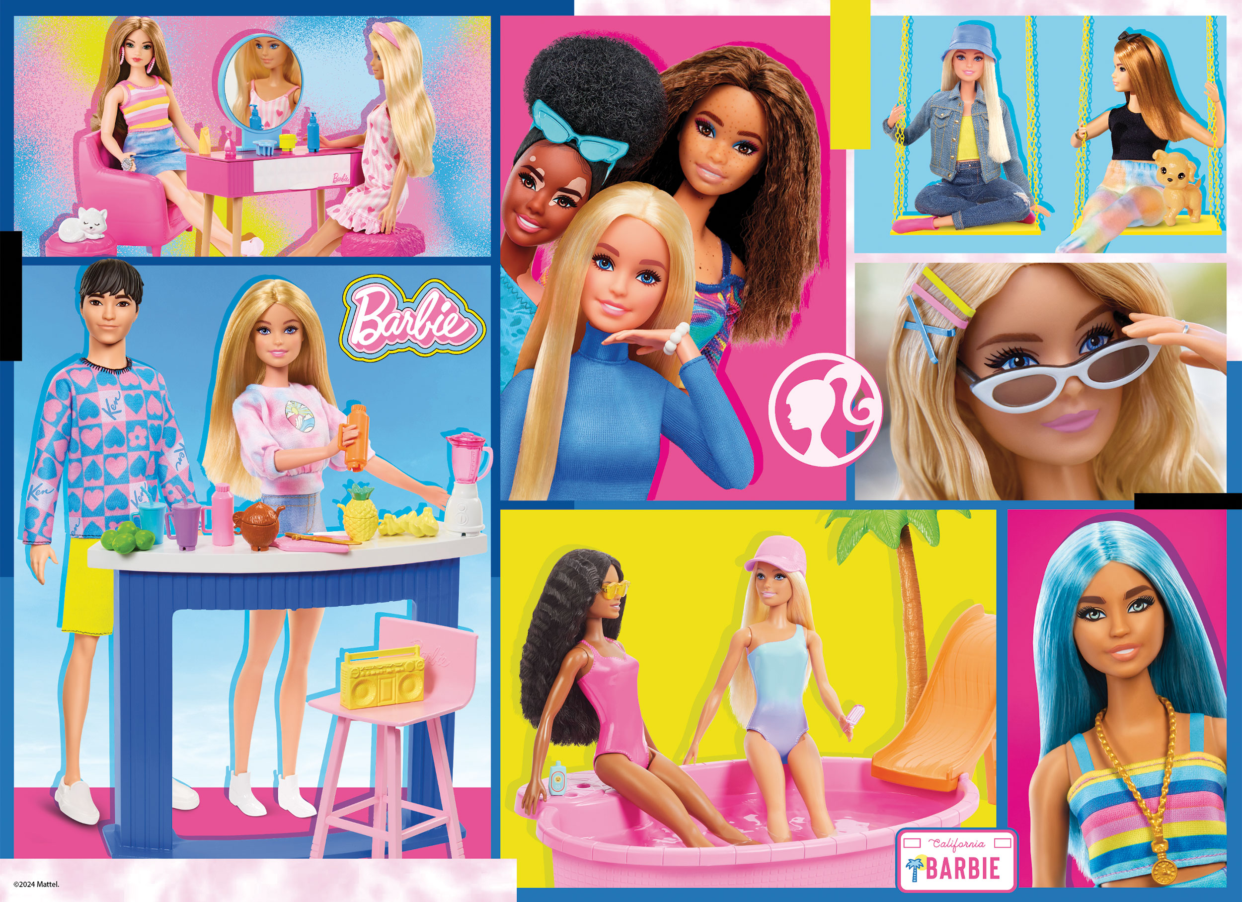 Lisciani Barbie Maxifloor 108 puzzle bambini concentrazione
