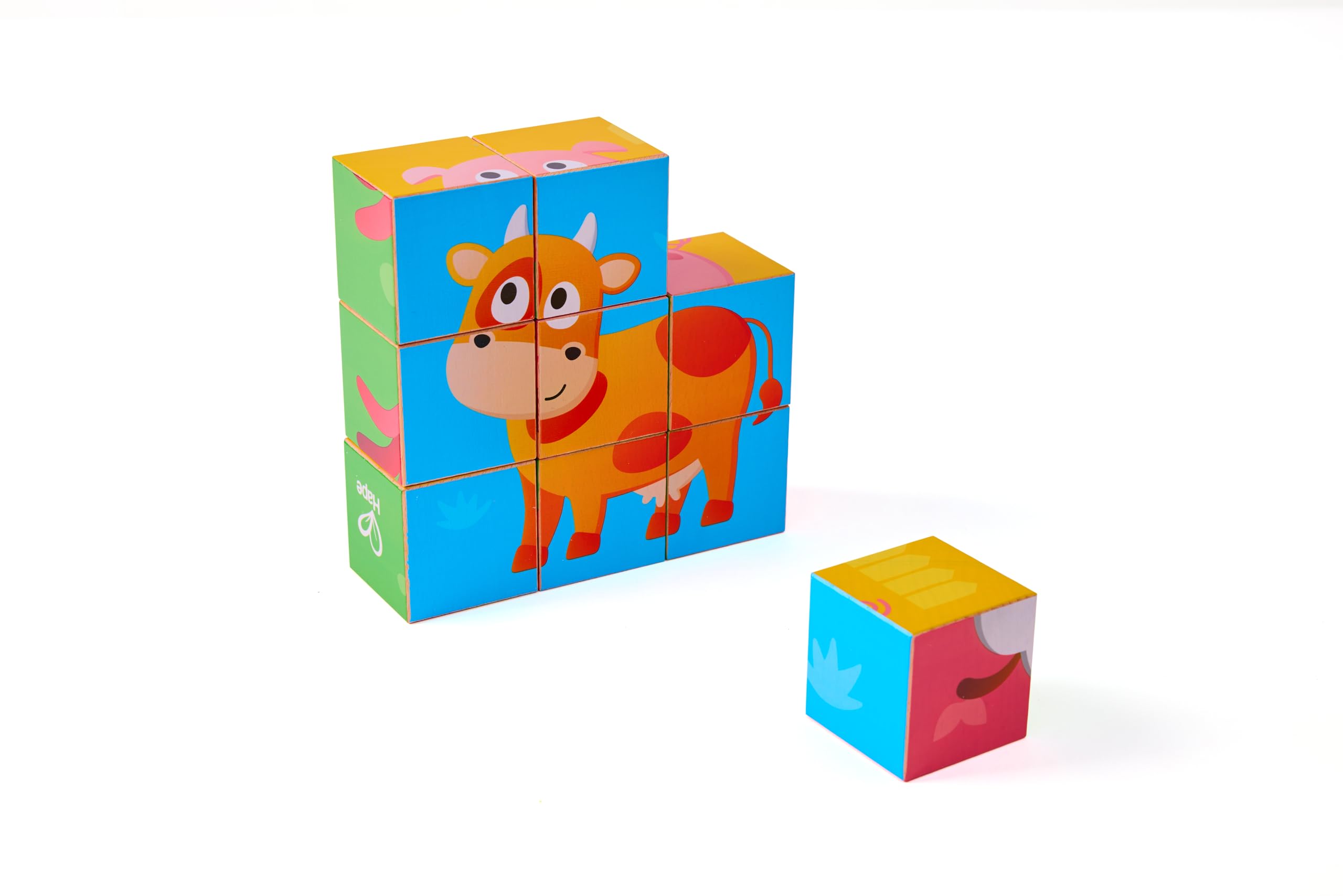 Hape E1619 puzzle in legno Papaveri Rossi con pomelli