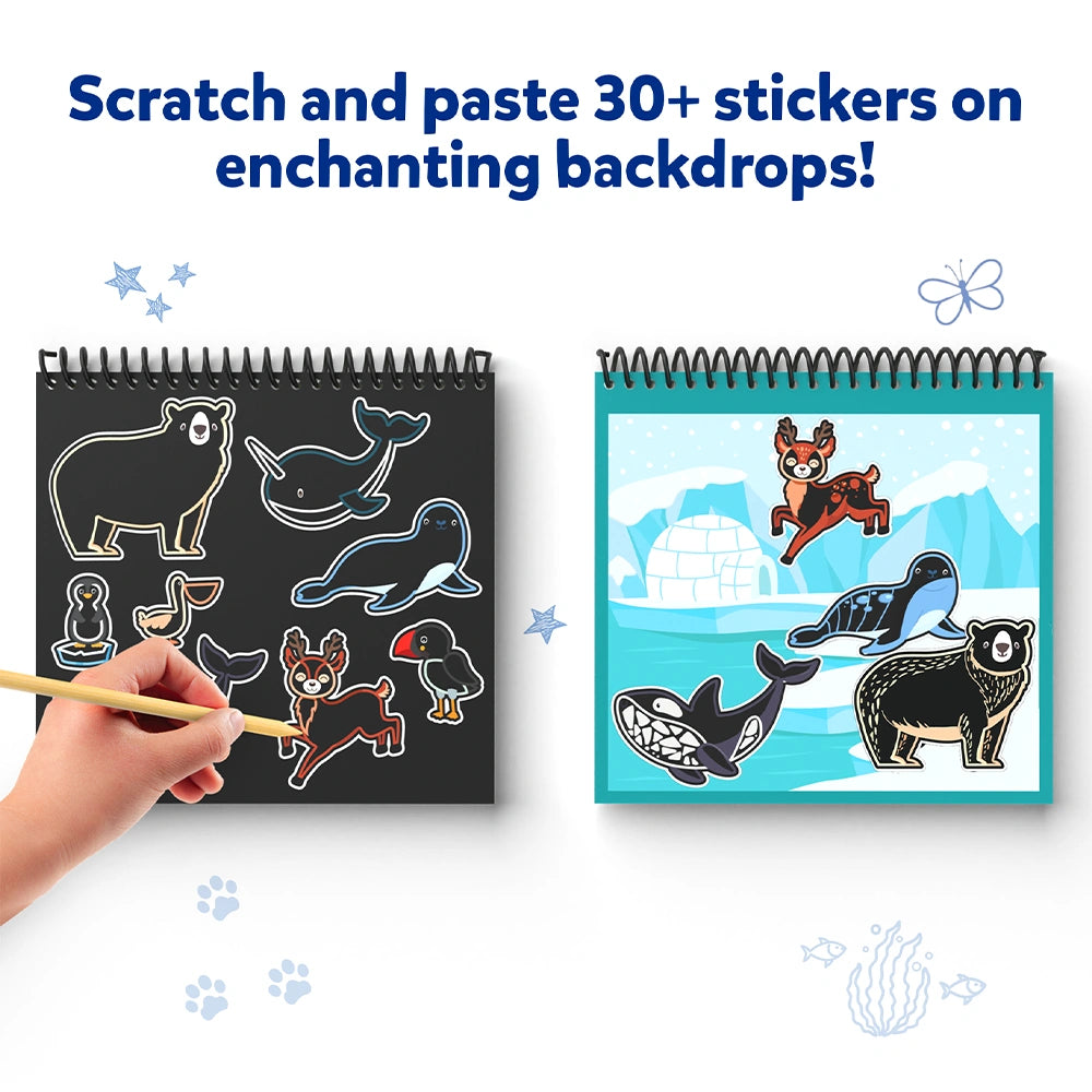 Skillmatics Magical Scratch Art Animals gratta e scopri
