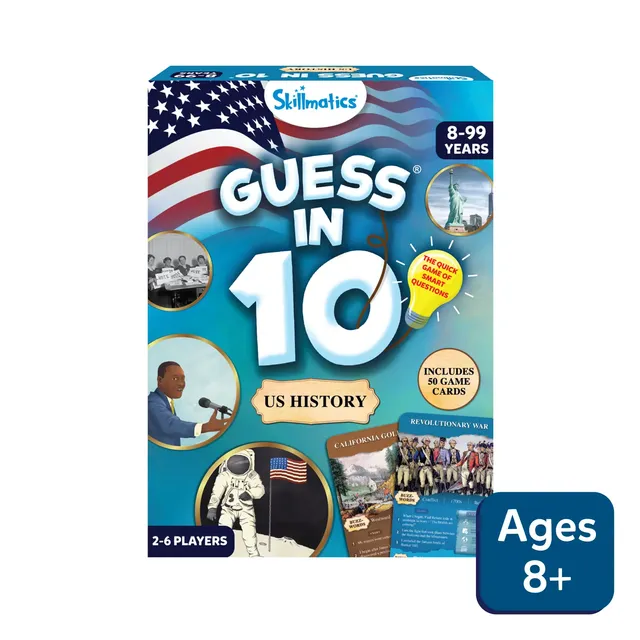 Skillmatics Guess in 10 American History gioco carte