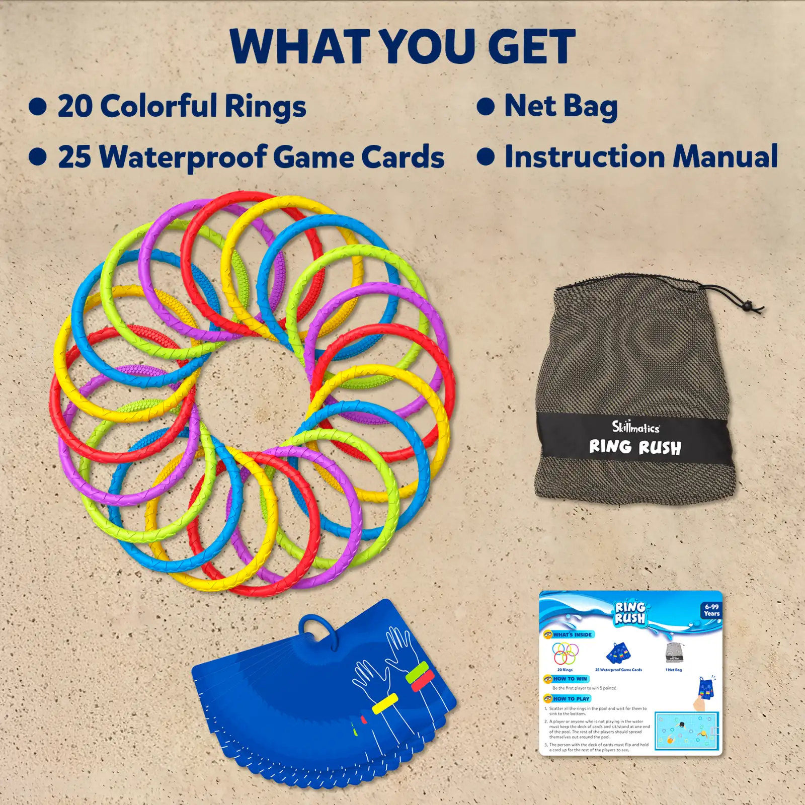 Skillmatics Ring Rush gioco da piscina subacqueo 6+ anni