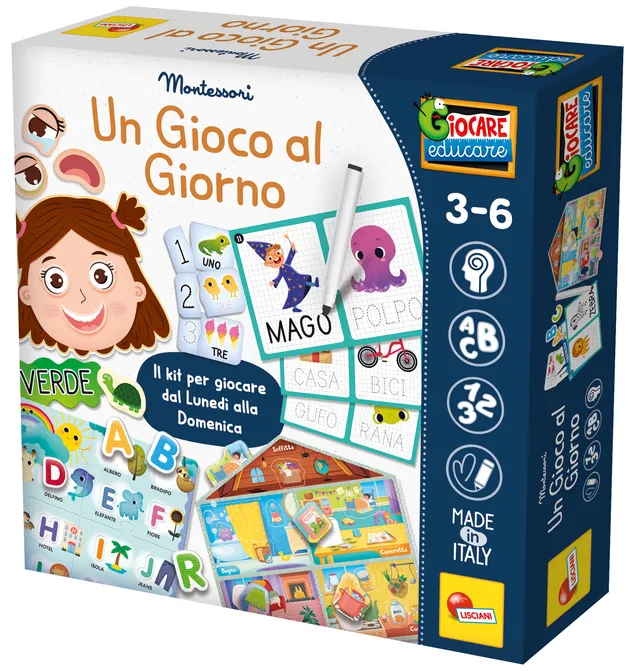 Lisciani Montessori Un Gioco Al Giorno kit 7 giochi