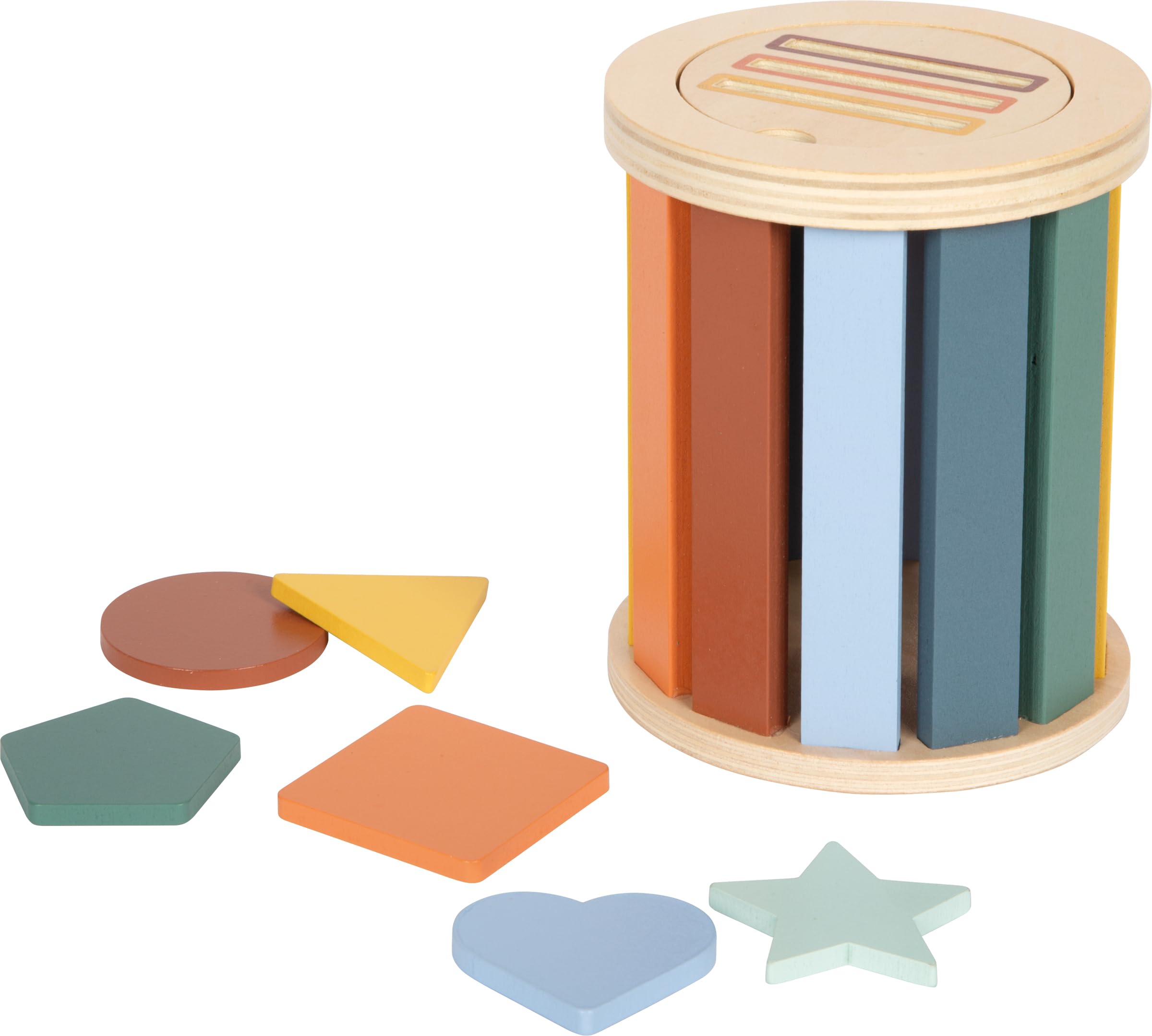 smallfoot Montessori 12816 gioco legno cestello 3 dischi