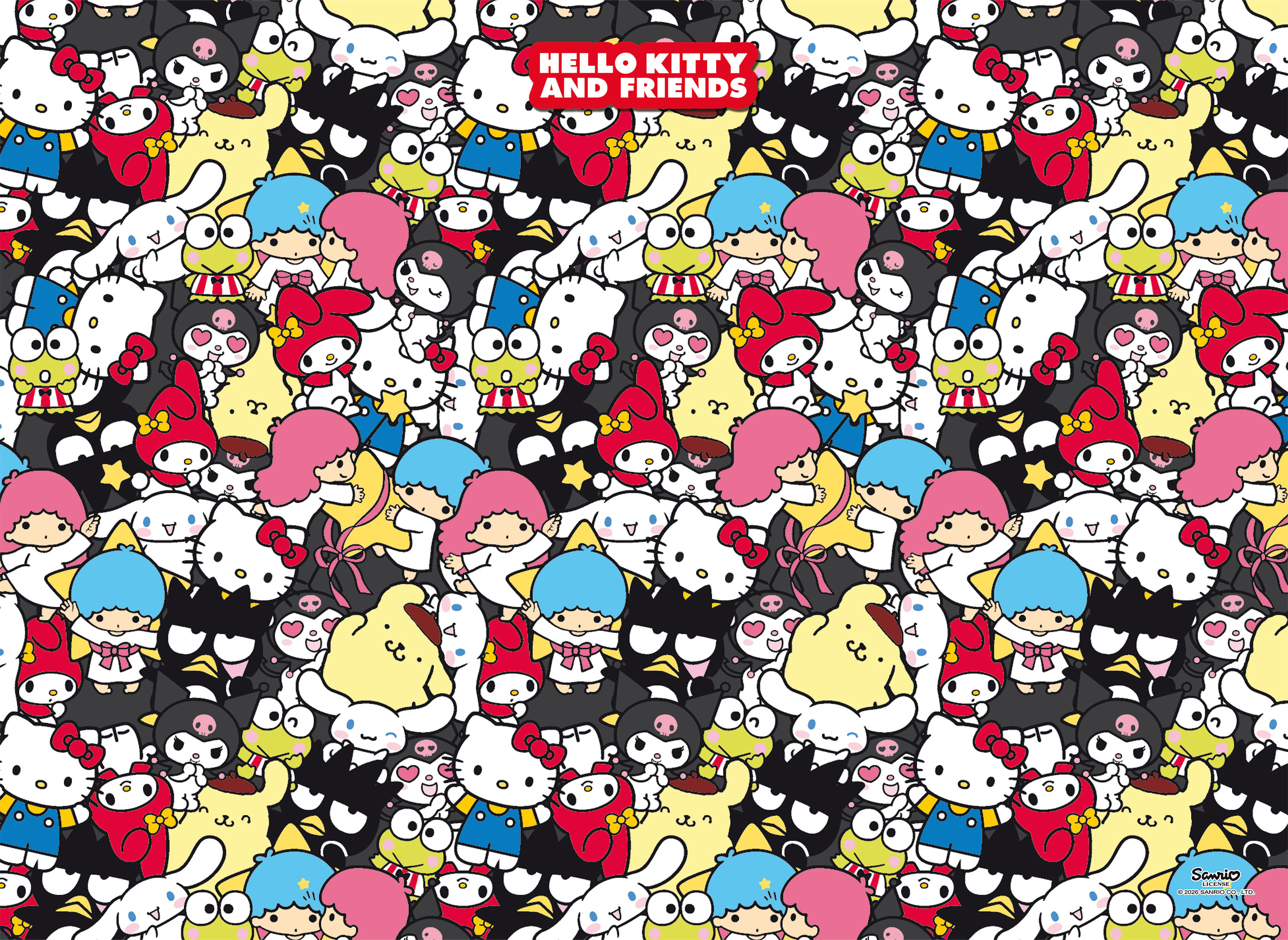 Lisciani Hello Kitty and Friends 1000 puzzle adulti grafica ufficiale