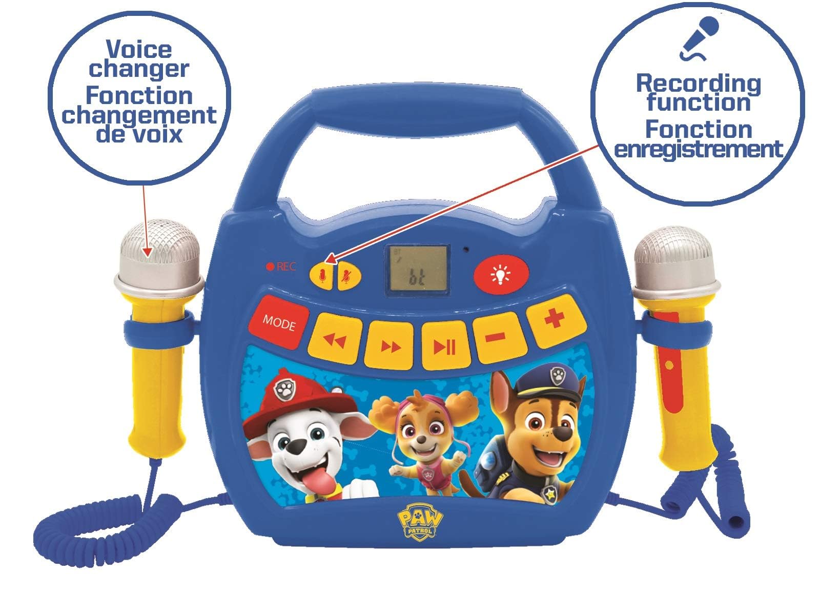 Lexibook Paw Patrol MP320PAZ karaoke bambini bluetooth