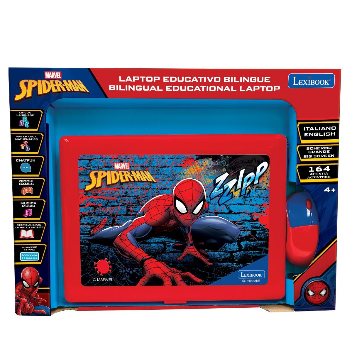 Lexibook Spider-Man JC601SPi5 laptop educativo 164 attività