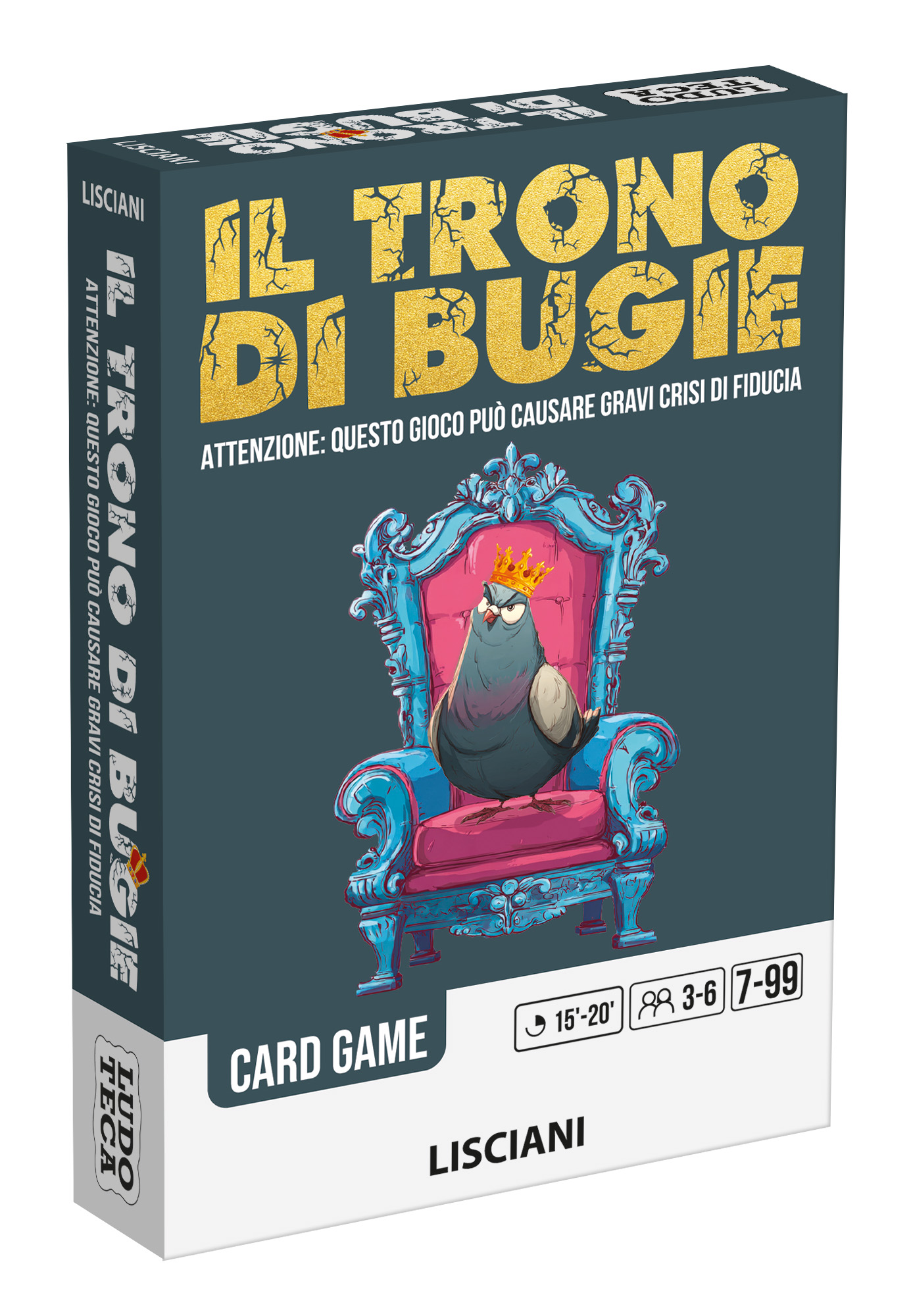 Lisciani Ludoteca Trono di Bugie gioco di carte bluff famiglia