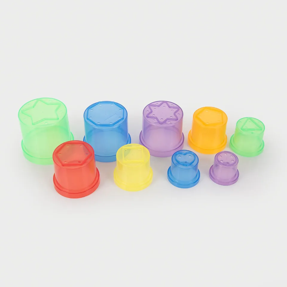 Tickit Translucent Colour Stacking Cups tazze 9 pezzi