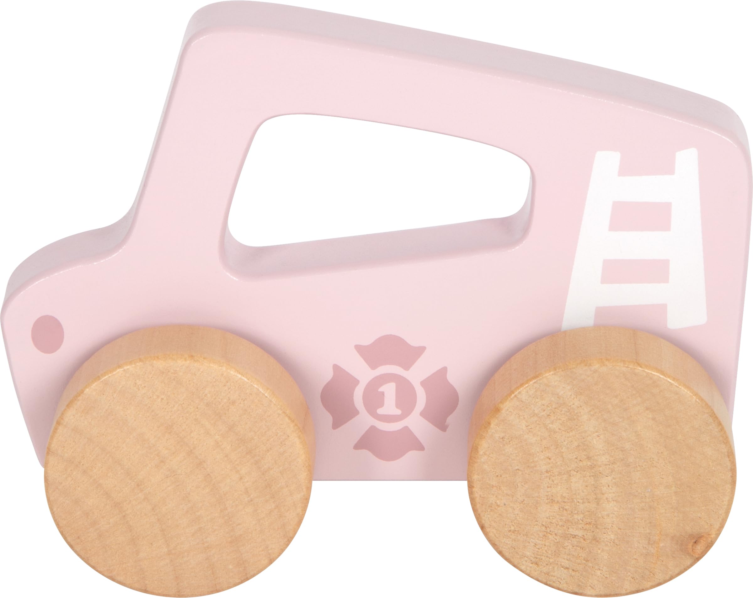smallfoot 12709 automobilina legno rosa 2 in 1 6 mesi