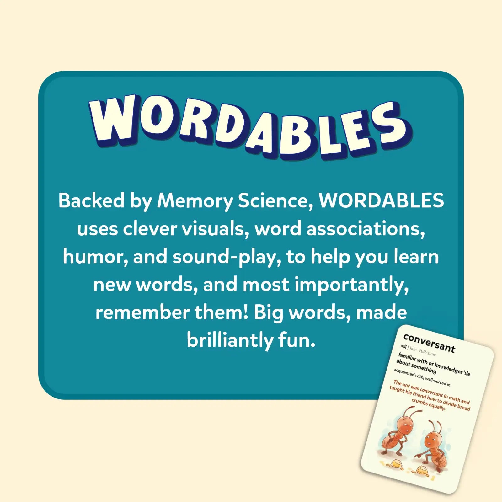 Skillmatics Wordables Level 2 flashcard vocabolario 10+ anni