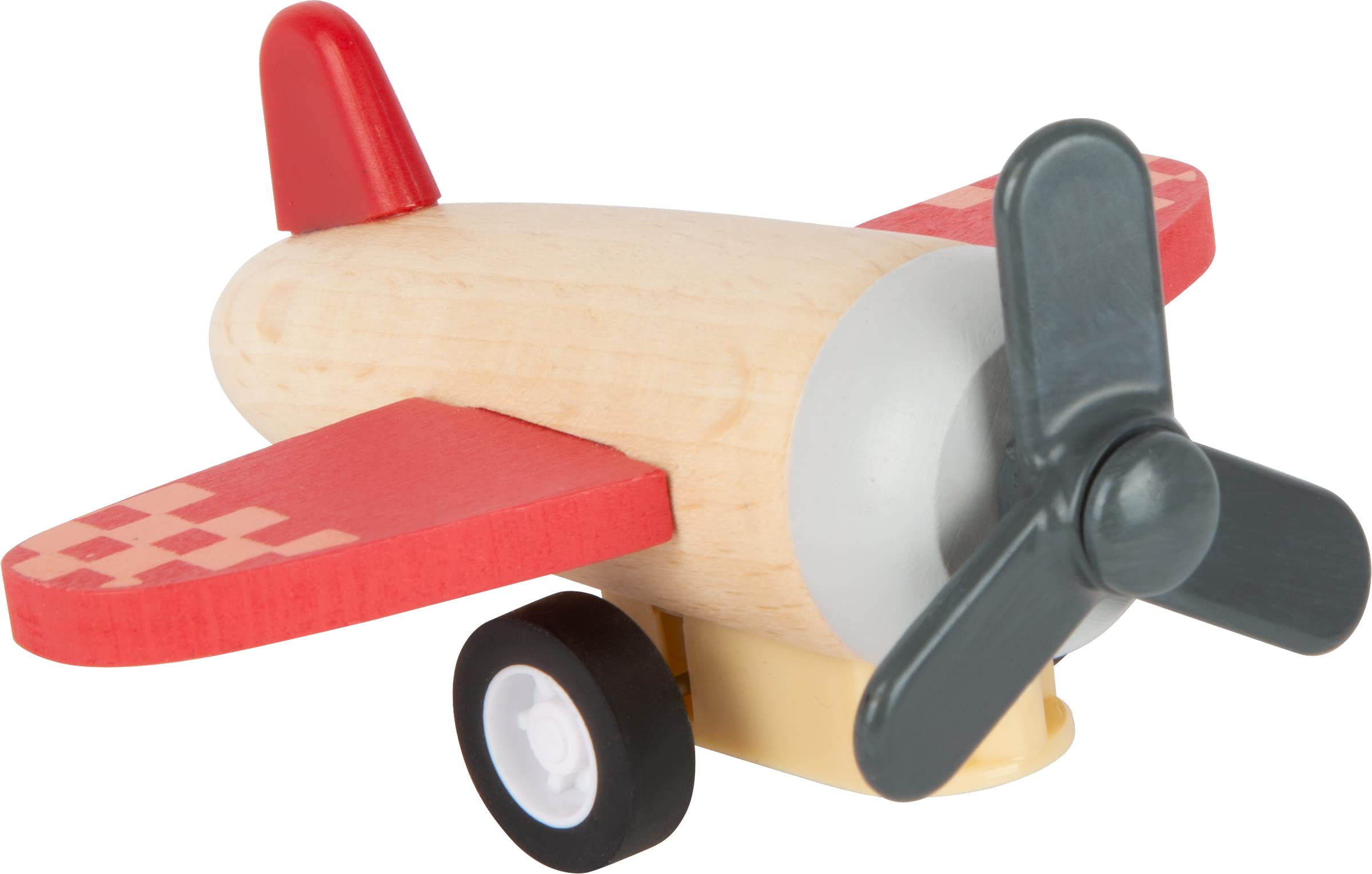 smallfoot 11884 set aerei e missile legno a carica 3 pezzi