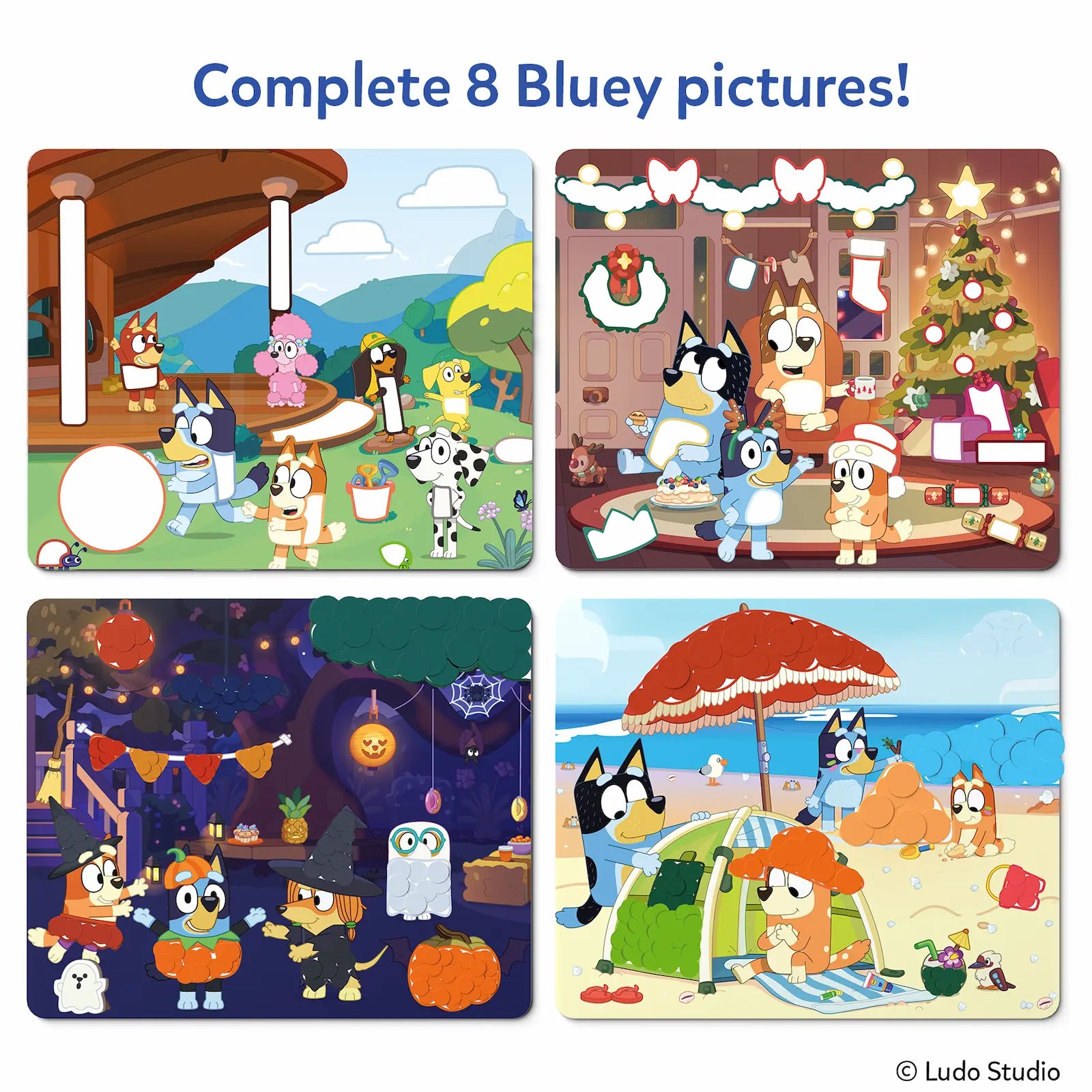 Skillmatics Dot It Bluey kit adesivi 500 sticker