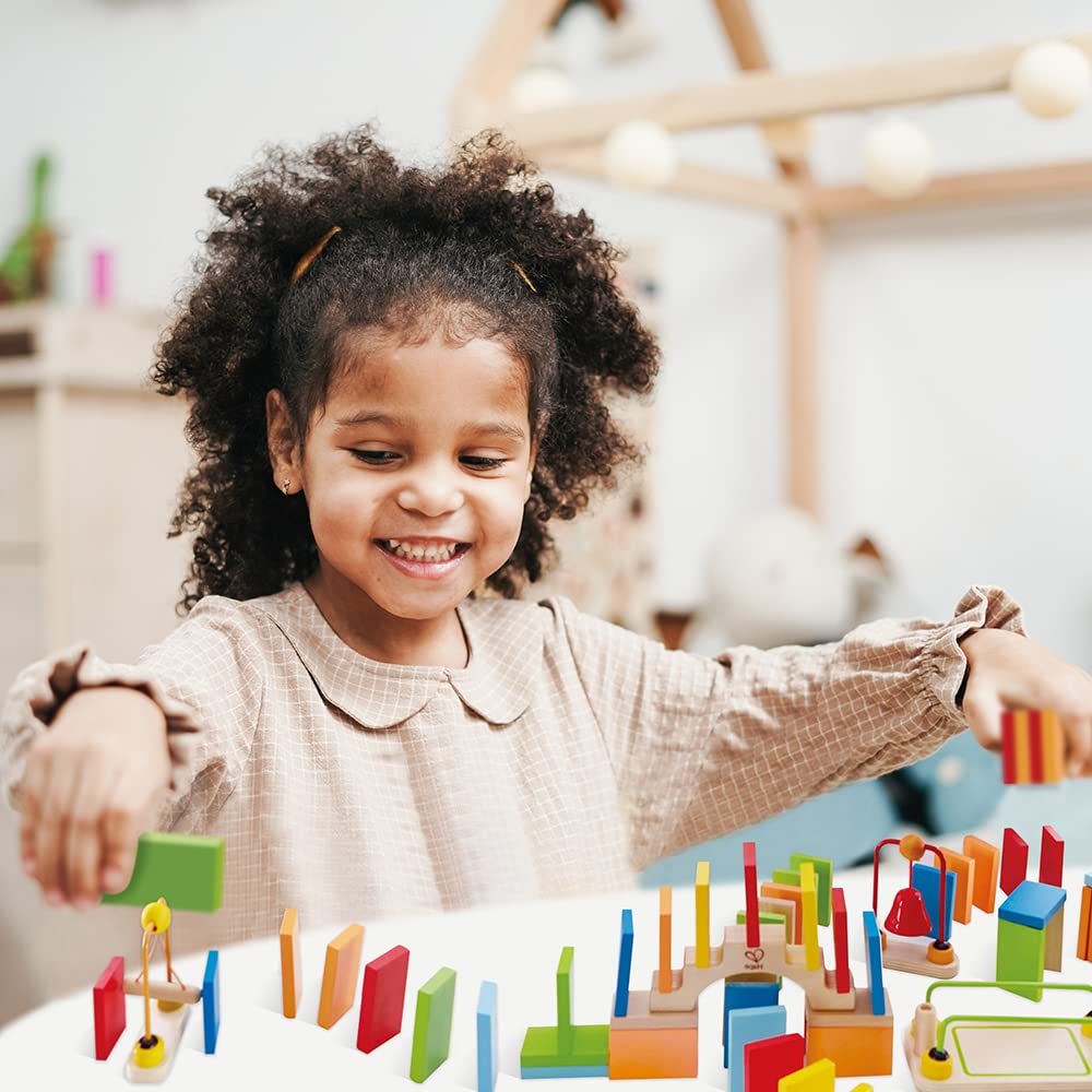 Hape Domino Dinamici set domino legno 107 pezzi multicolore