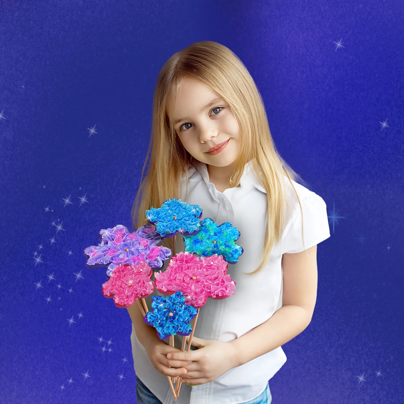 Skillmatics Poke-in Art Flower Bouquet kit fiori 4-9 anni
