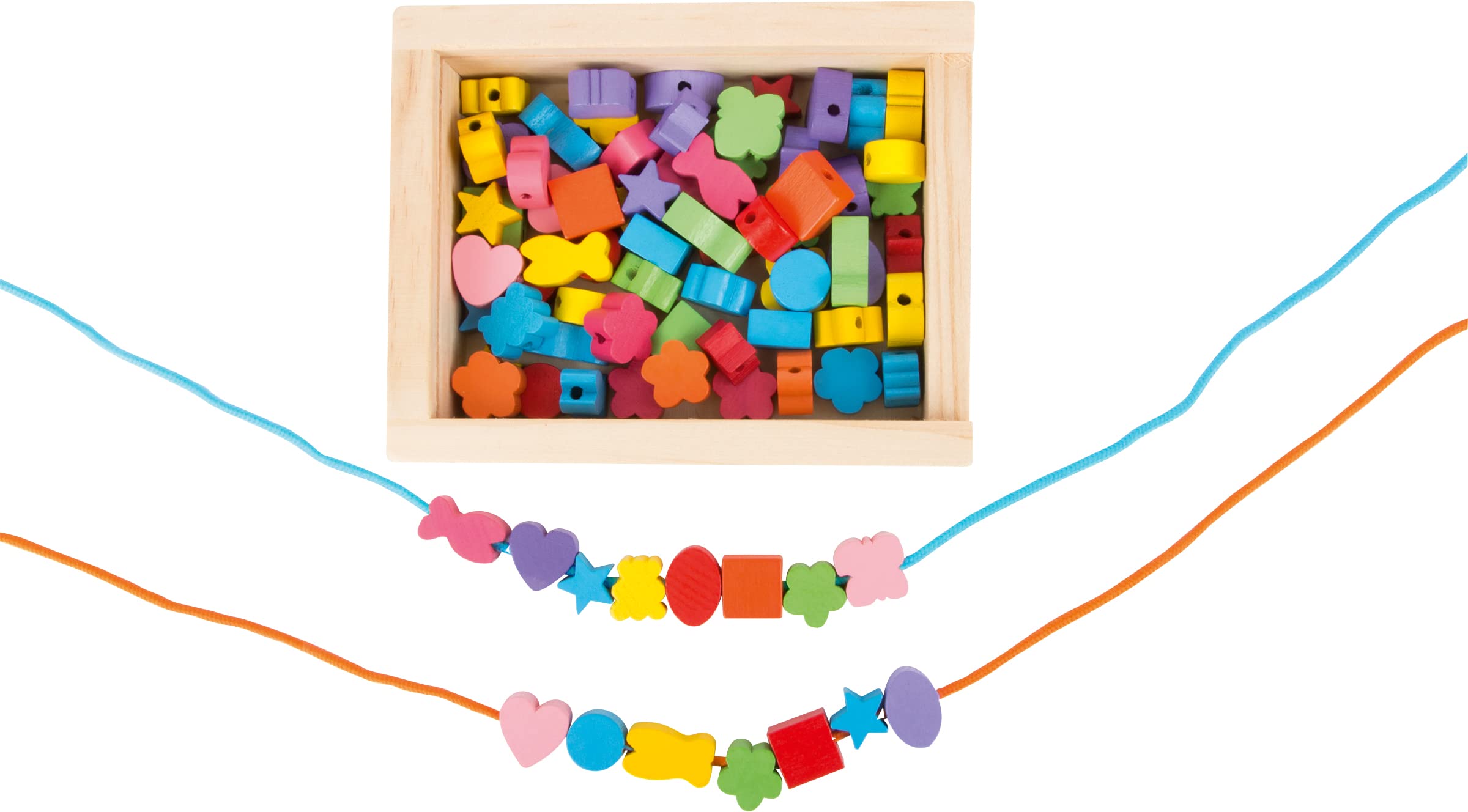 smallfoot 11060 kit perline legno creative braccialetti 3 anni FSC