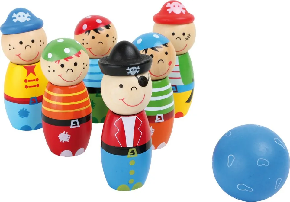 smallfoot 3982 Bowling Pirati gioco bowling in legno