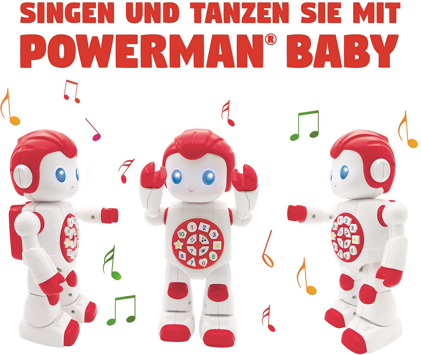 Lexibook Powerman First ROB15DE robot educativo rosso bianco