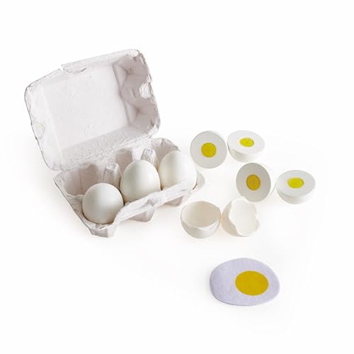 Hape Cartone Uova cucina legno 6 uova sode fritte 3 anni