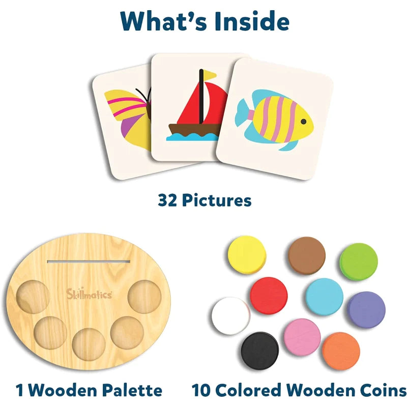 Skillmatics Picture Palette gioco in legno colori 3-6 anni