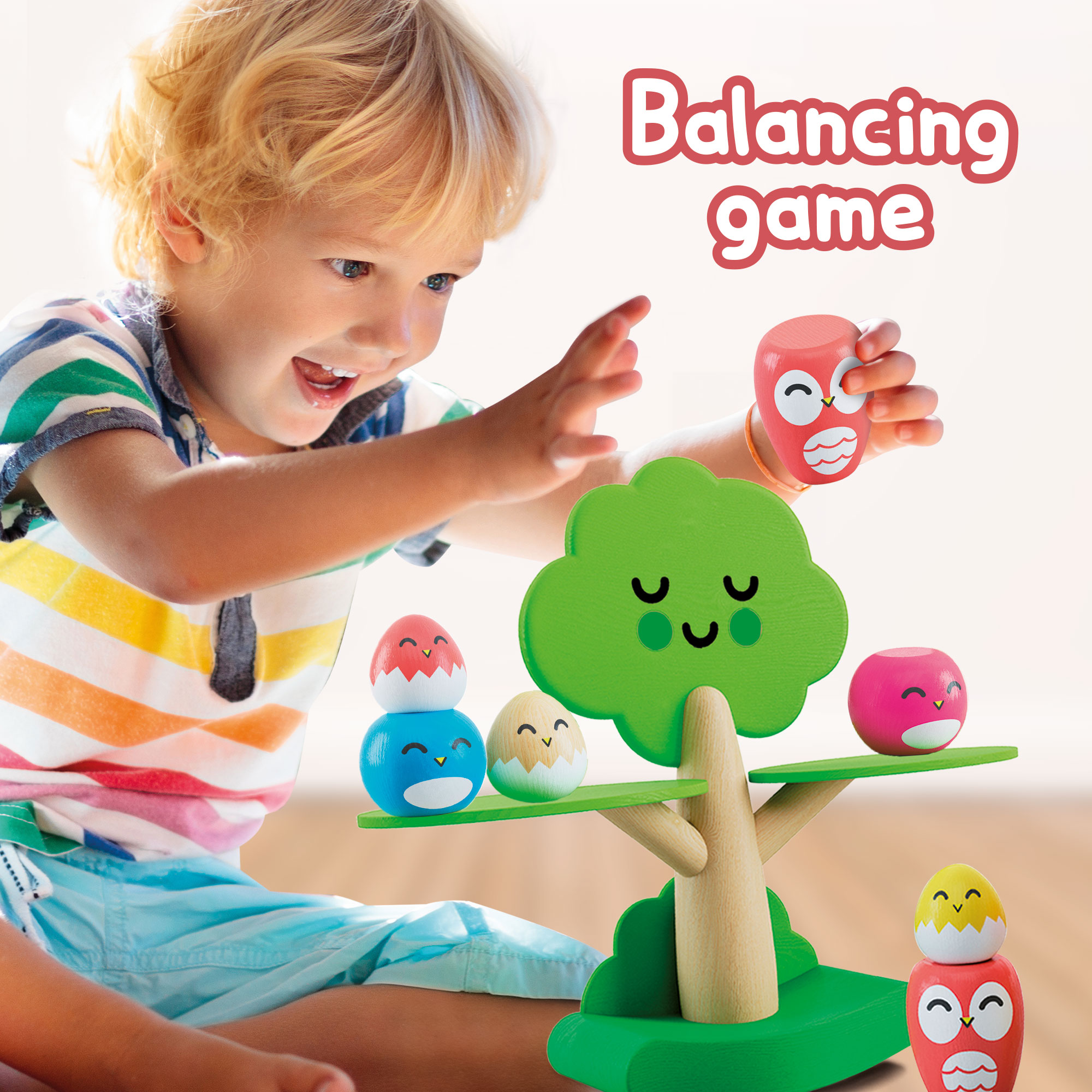 Lisciani Montessori Baby Wood Uccellini Gioco Equilibrio
