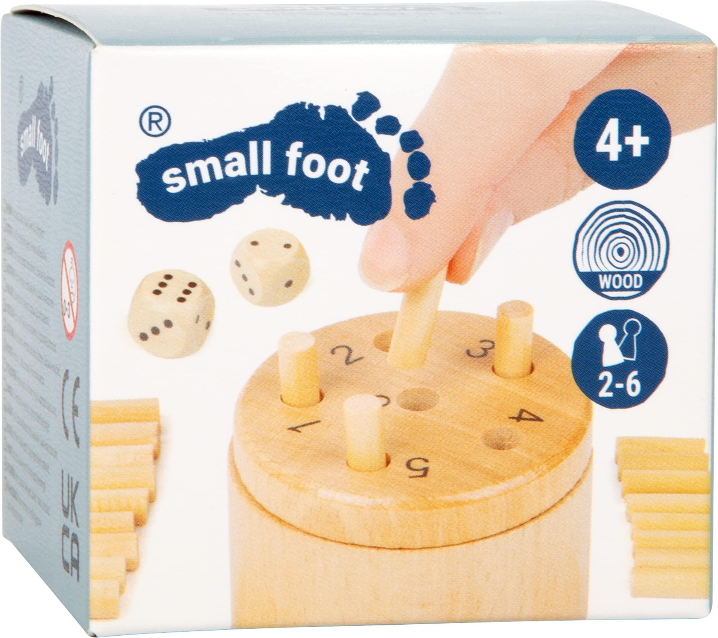 smallfoot Fuori 6 gioco di dadi in legno viaggio