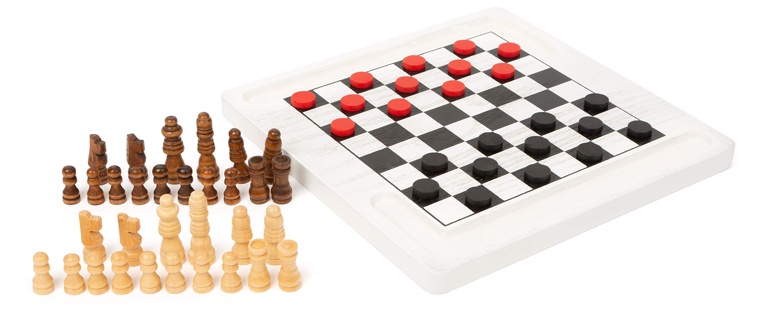 small foot 11395 scacchi e dama gioco in legno mini