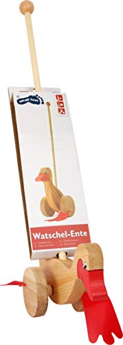 small foot 2092 anatra con rotelle cavalcabile legno 65 cm