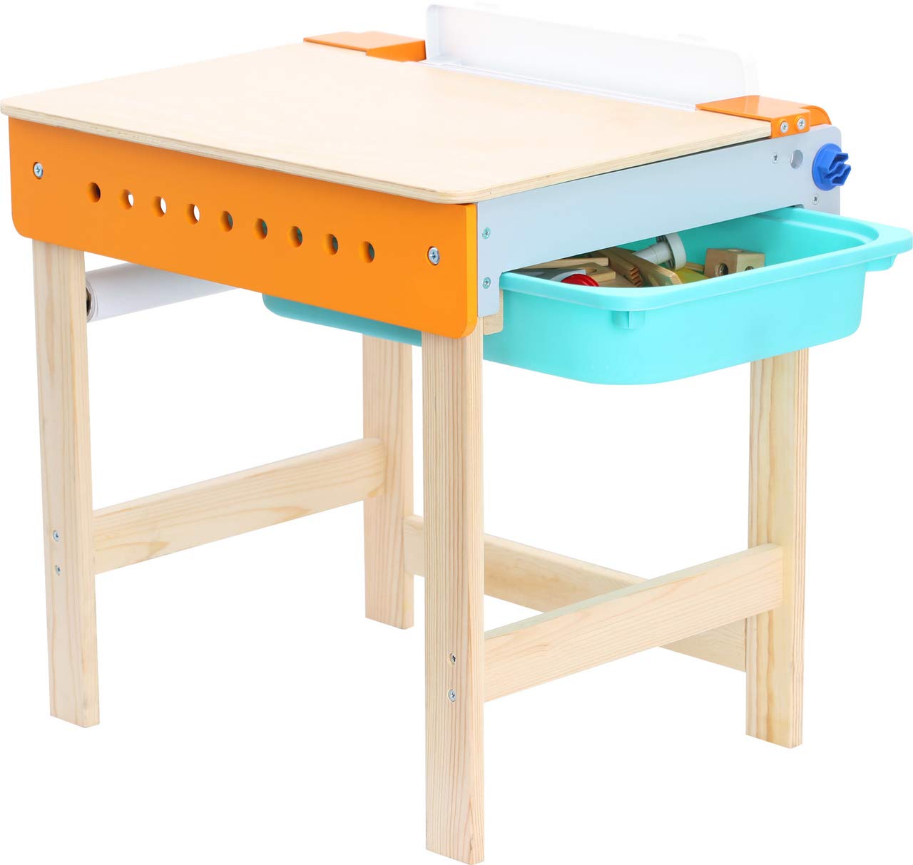 smallfoot 10603 banco lavoro giocattolo 2 in 1 legno