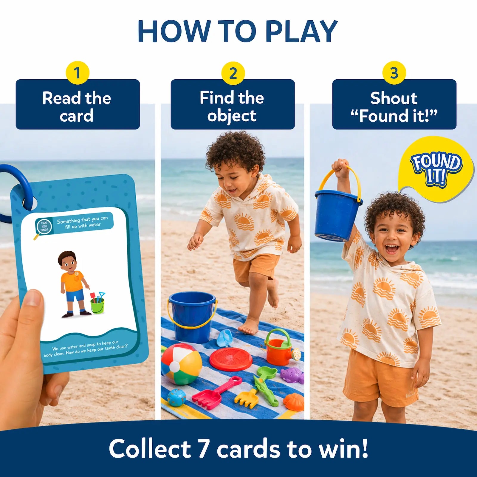 Skillmatics Found It At the Beach gioco carte spiaggia