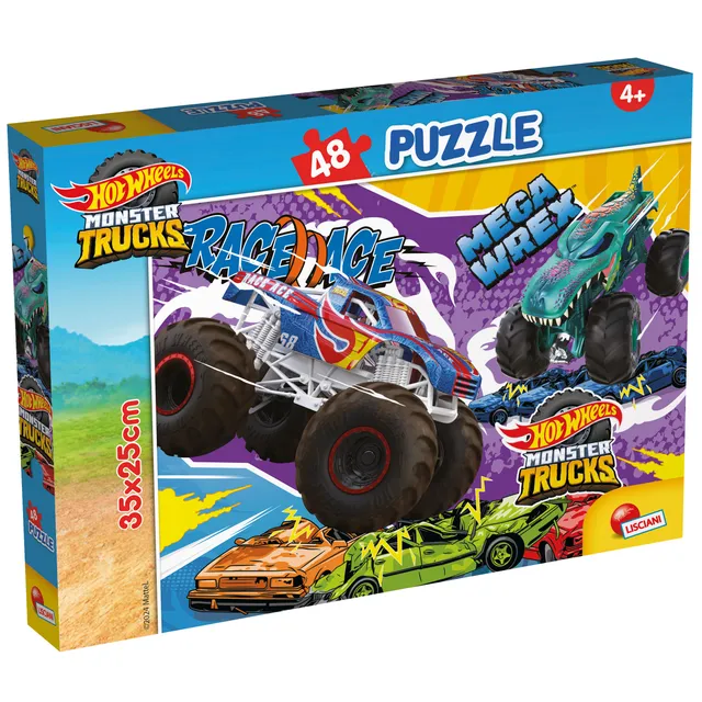 Lisciani Hot Wheels M-Plus puzzle 48 pezzi monster truck