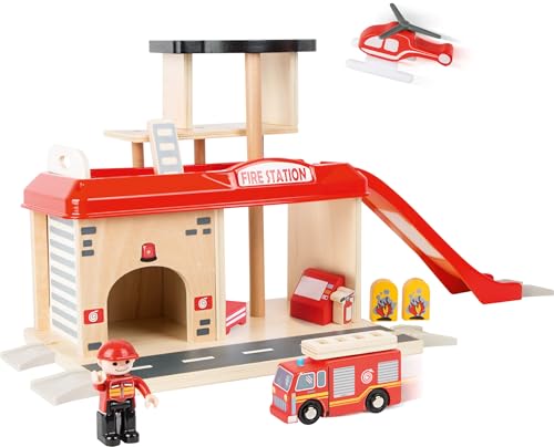 smallfoot Caserma Vigili Fuoco giocattolo legno accessori