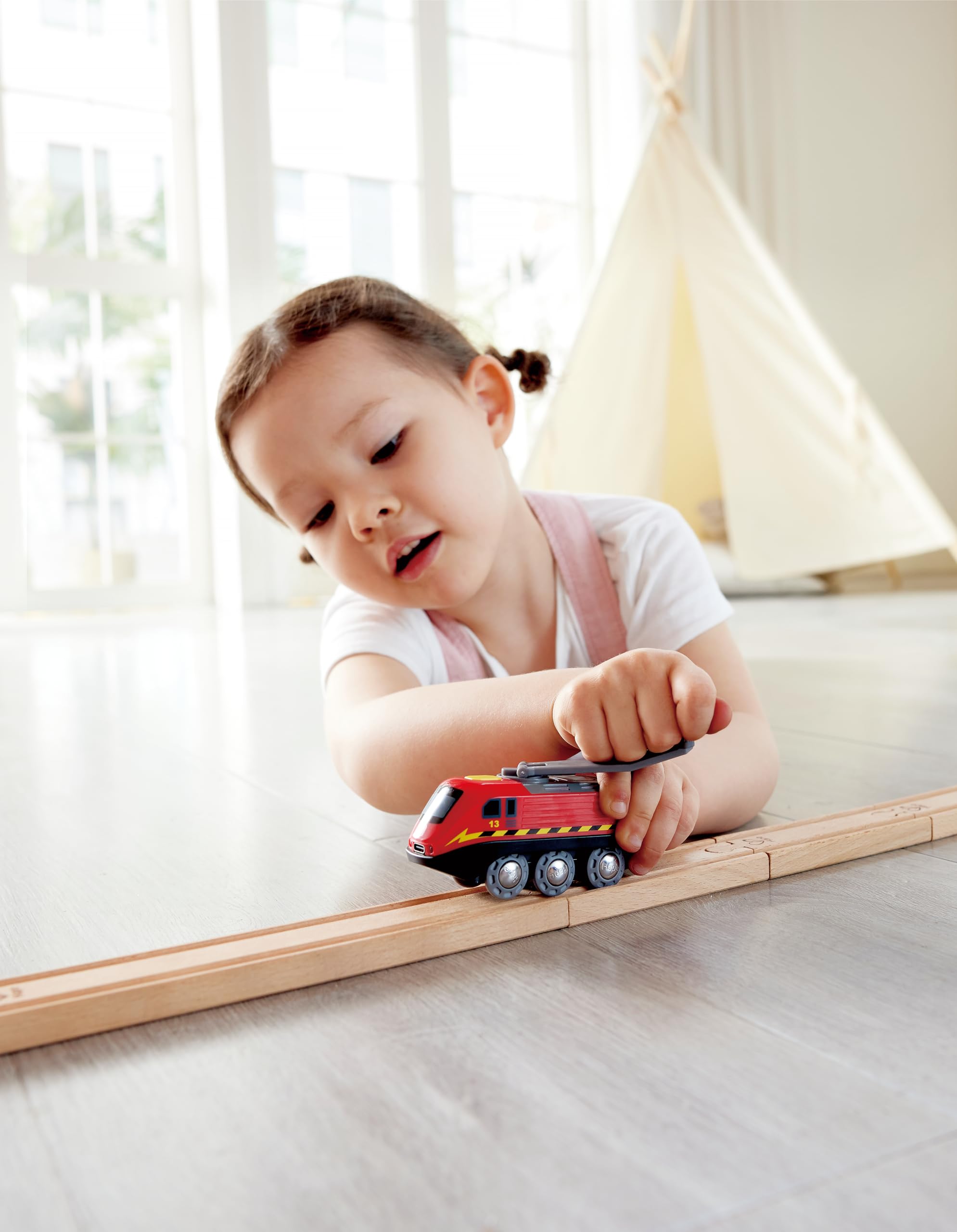 Hape Locomotiva ricaricabile trenino legno USB