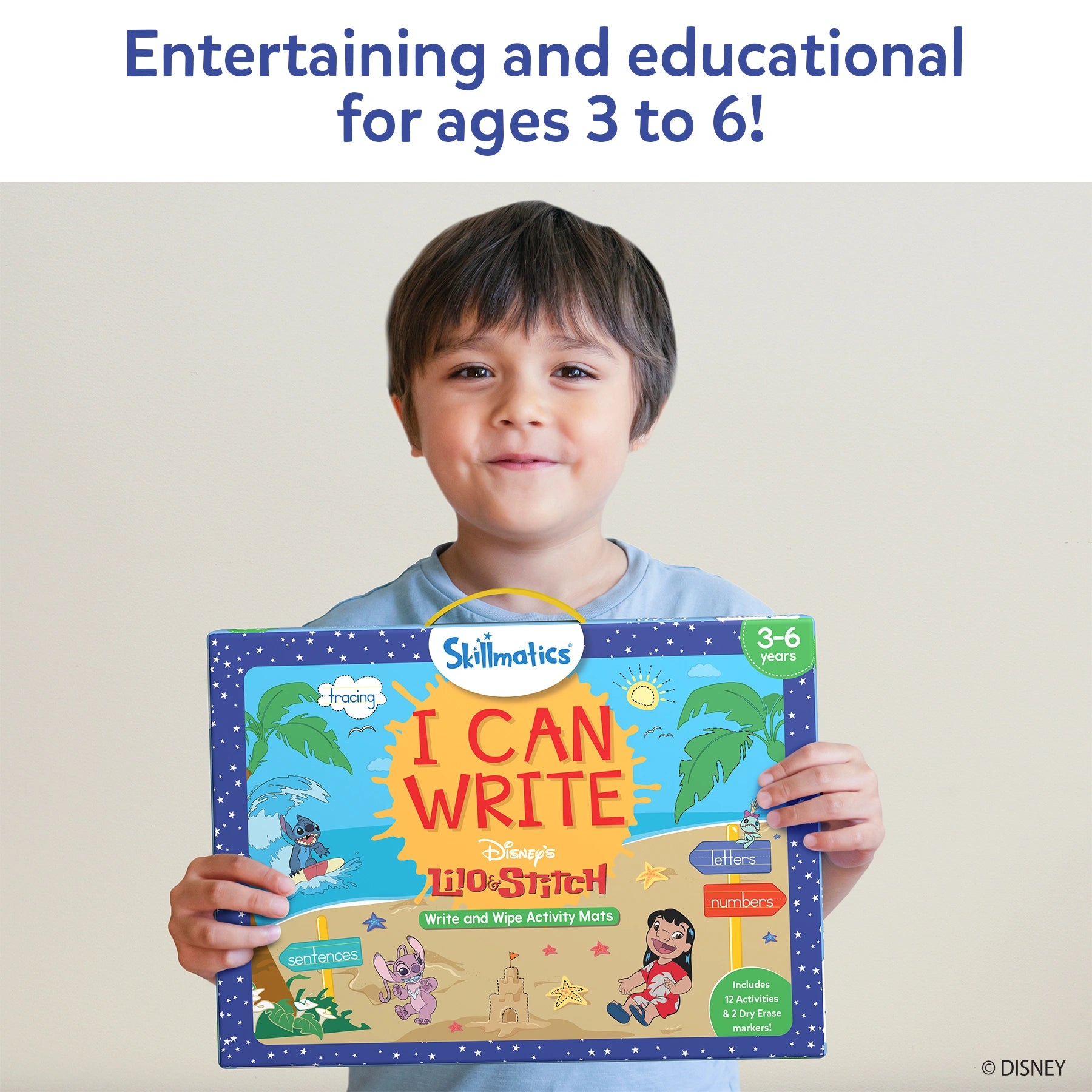 Skillmatics I Can Write Lilo Stitch schede didattiche 3-6 anni