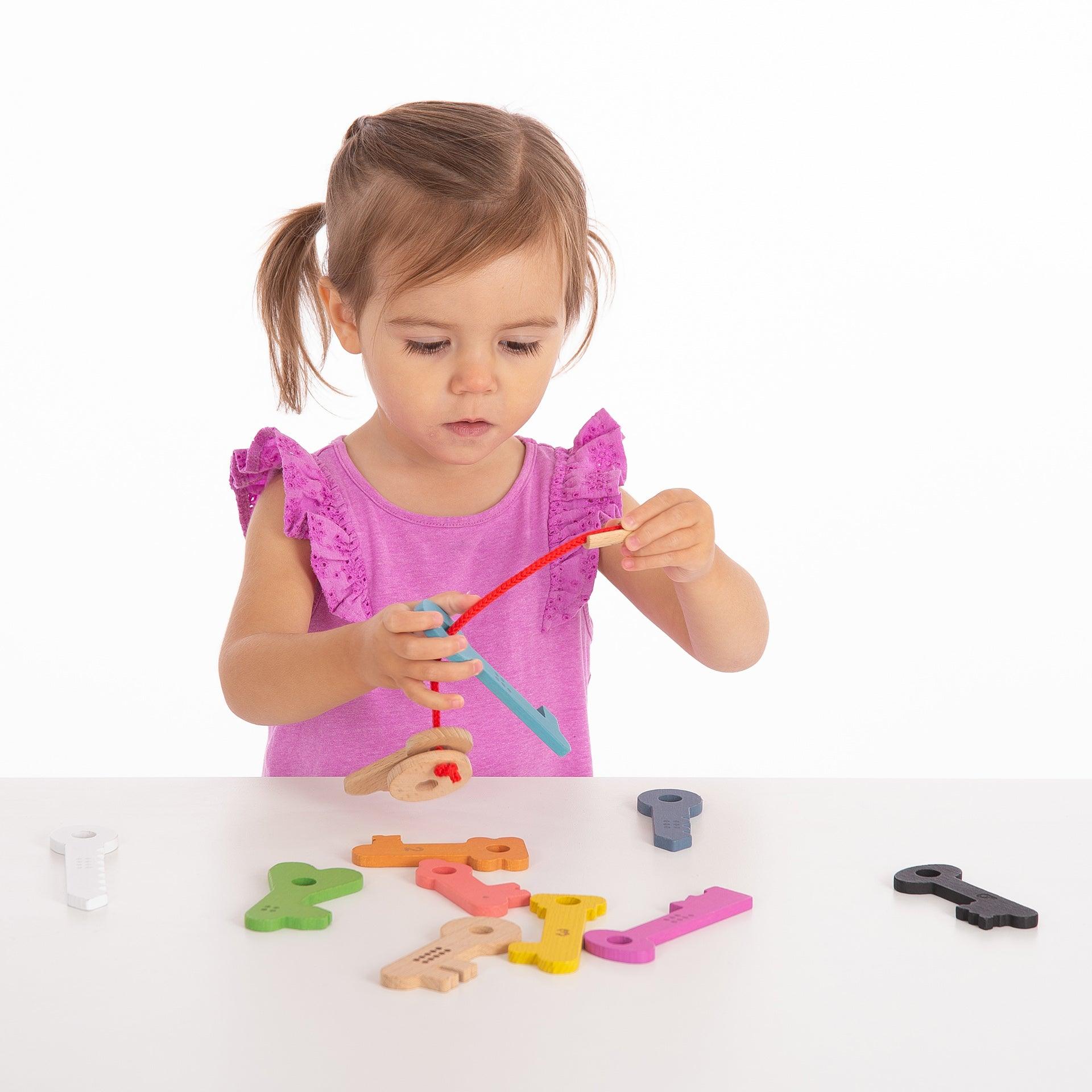 Tickit Rainbow Wooden Keys chiavi legno 0-10 11pz