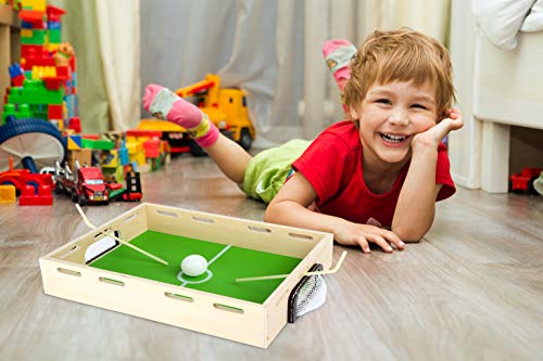 smallfoot 6409 palla da soffiare legno 2 giocatori