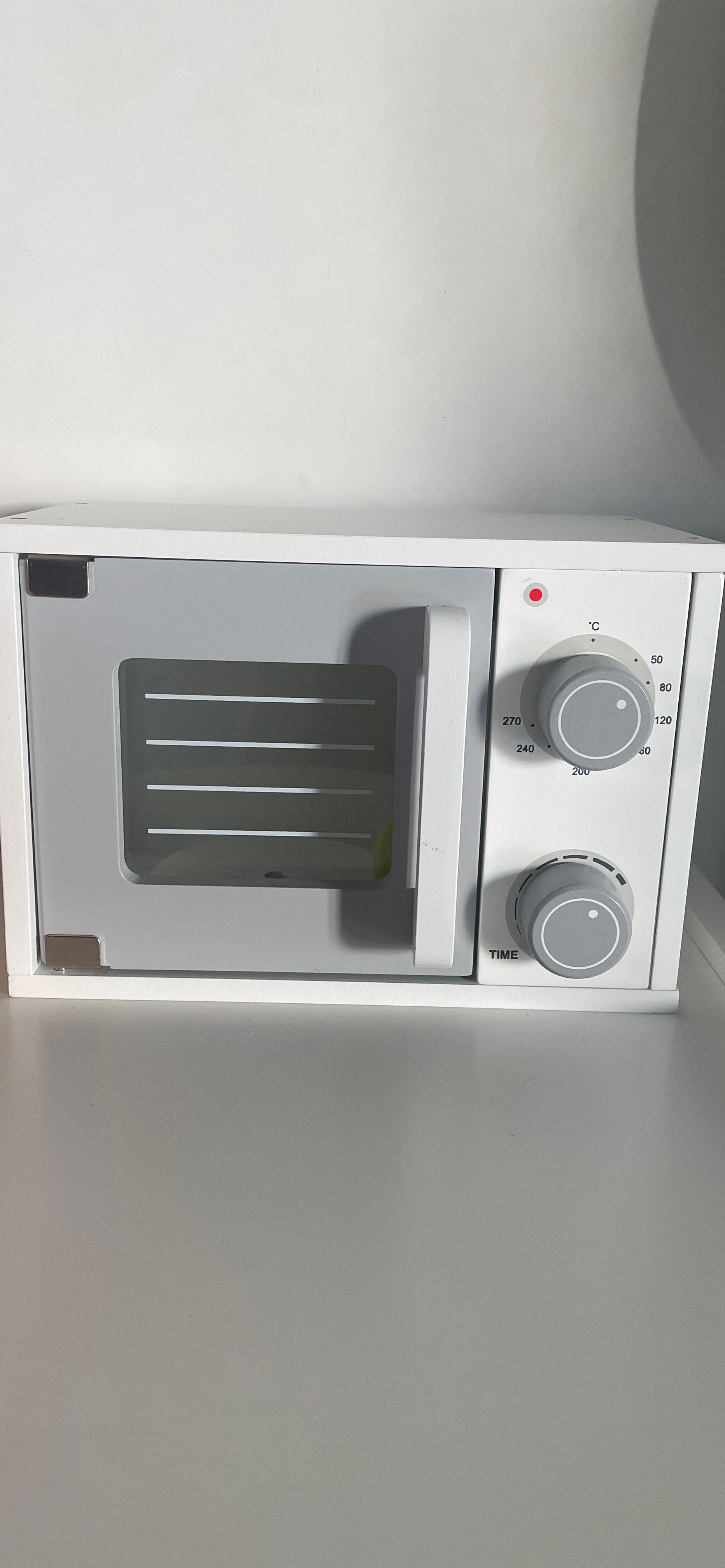 smallfoot 11184 microonde giocattolo legno forno 3 anni