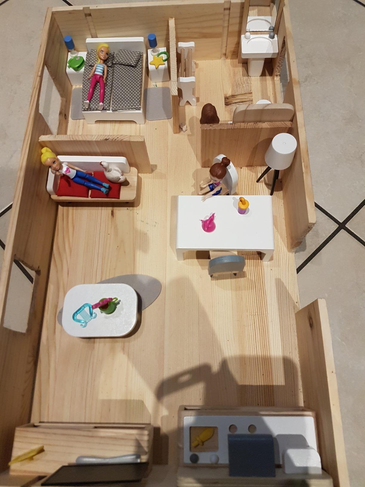 smallfoot 11414 mobili casa bambole legno 4 stanze