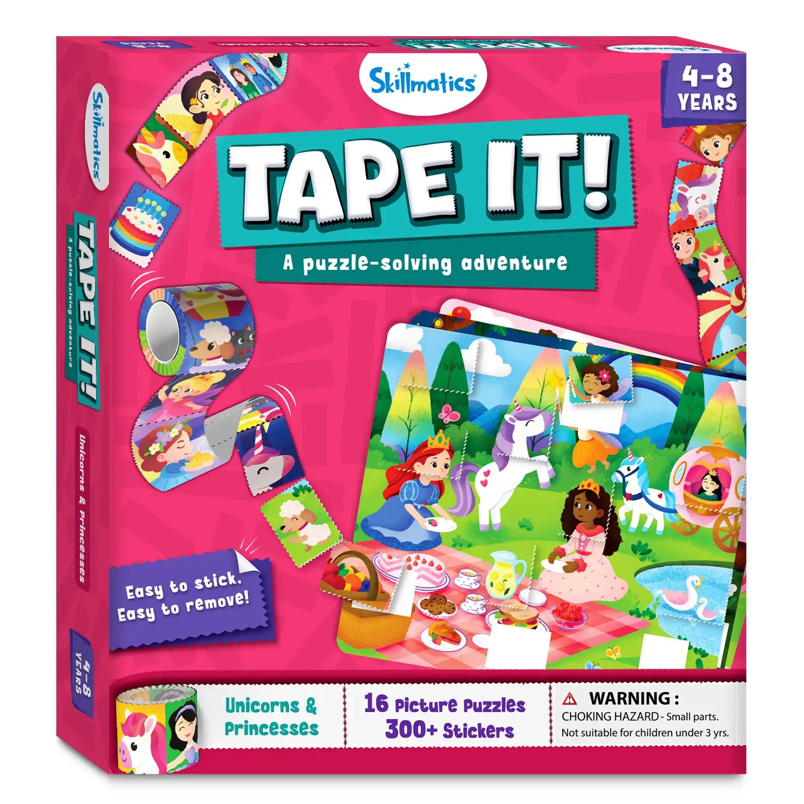 Skillmatics Tape It Unicorni Principesse puzzle sticker 16