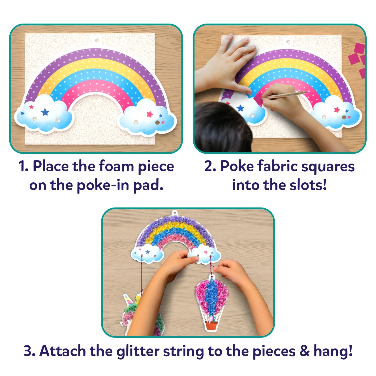 Skillmatics Poke-in Art Magical Unicorn Dream Decor kit creativo 4-9 anni